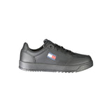 Tommy Hilfiger Black Polyethylene Men Sneaker - Élégant et Confortable
