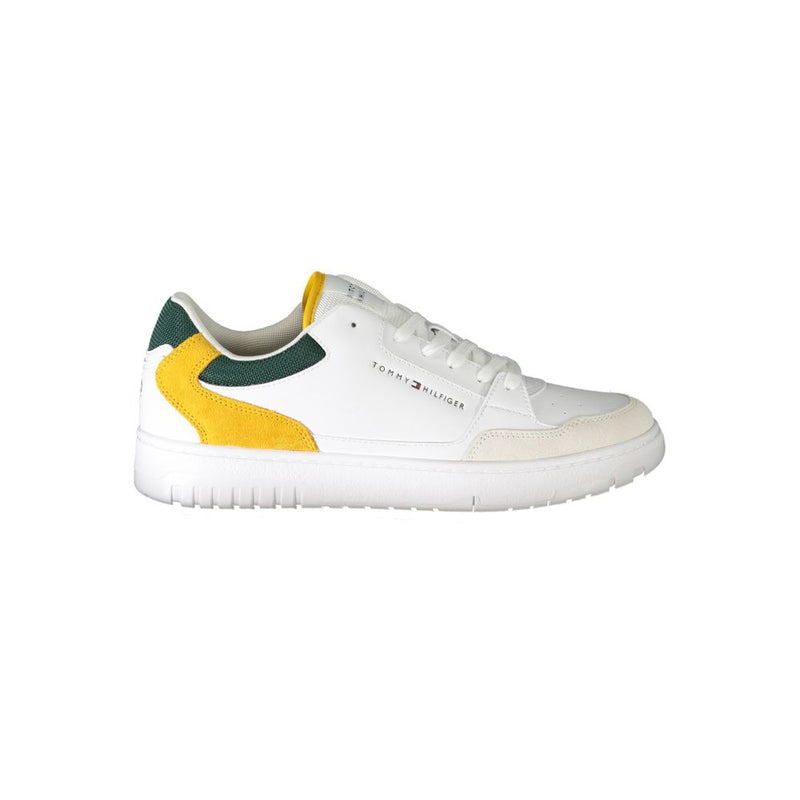Tommy Hilfiger White Polyethylene Men Sneaker - Stylish Comfort