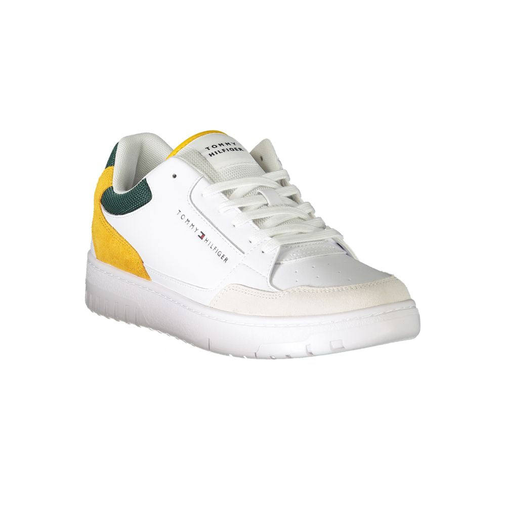 Tommy Hilfiger White Polyethylene Men Sneaker - Stylish Comfort