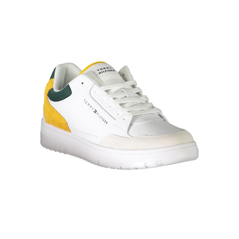 Tommy Hilfiger White Polyethylene Men Sneaker - Stylish Comfort