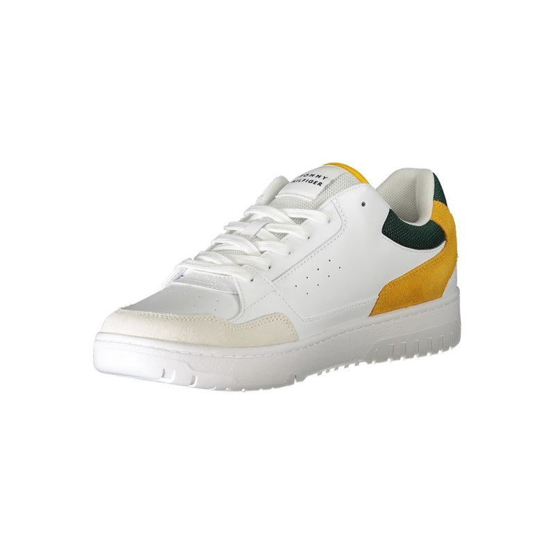 Tommy Hilfiger White Polyethylene Men Sneaker - Stylish Comfort