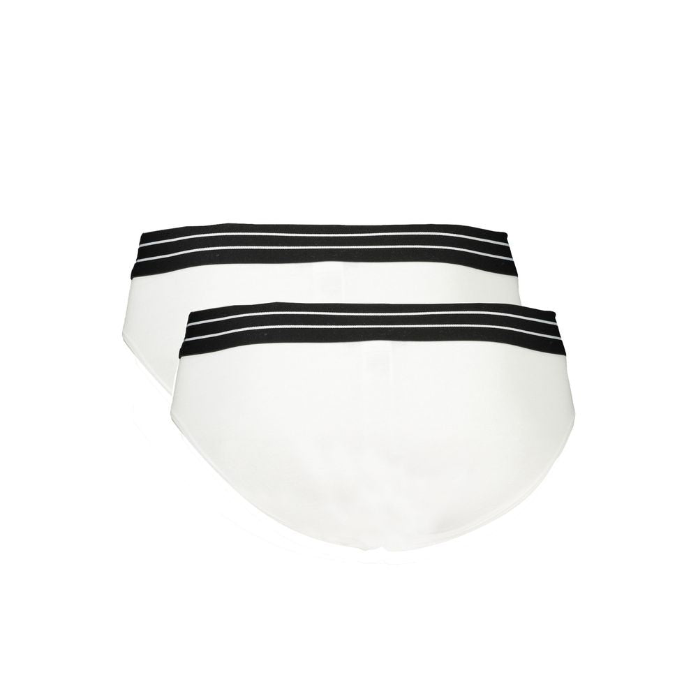 Cavalli Class Slip Bi-Pack en Coton Blanc pour Homme