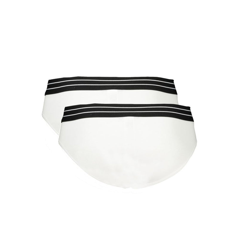 Cavalli Class Slip Bi-Pack en Coton Blanc pour Homme