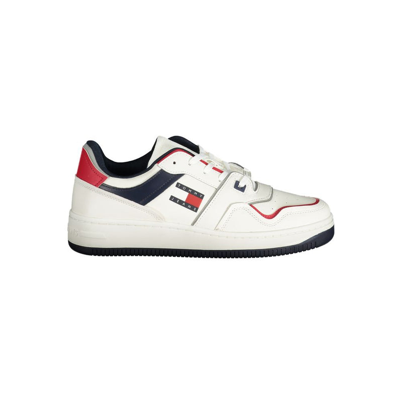 Tommy Hilfiger White Leather Men Sneaker - Élégance et Confort