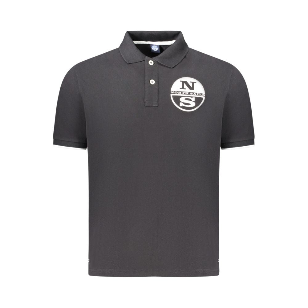 Polo homme en coton noir North Sails