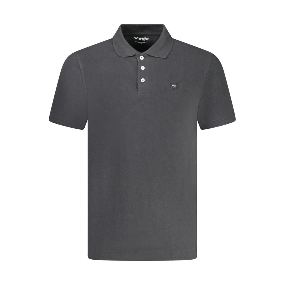 Polo en coton noir Wrangler