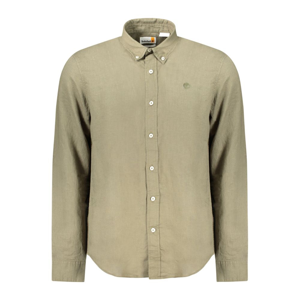 Chemise en coton verte Timberland