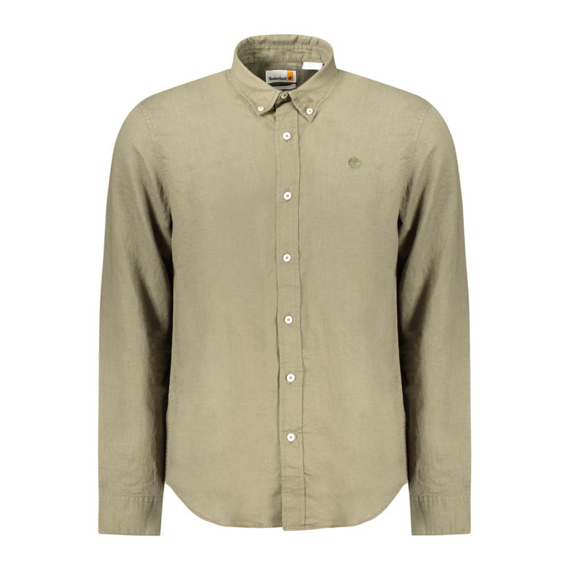 Chemise en coton verte Timberland