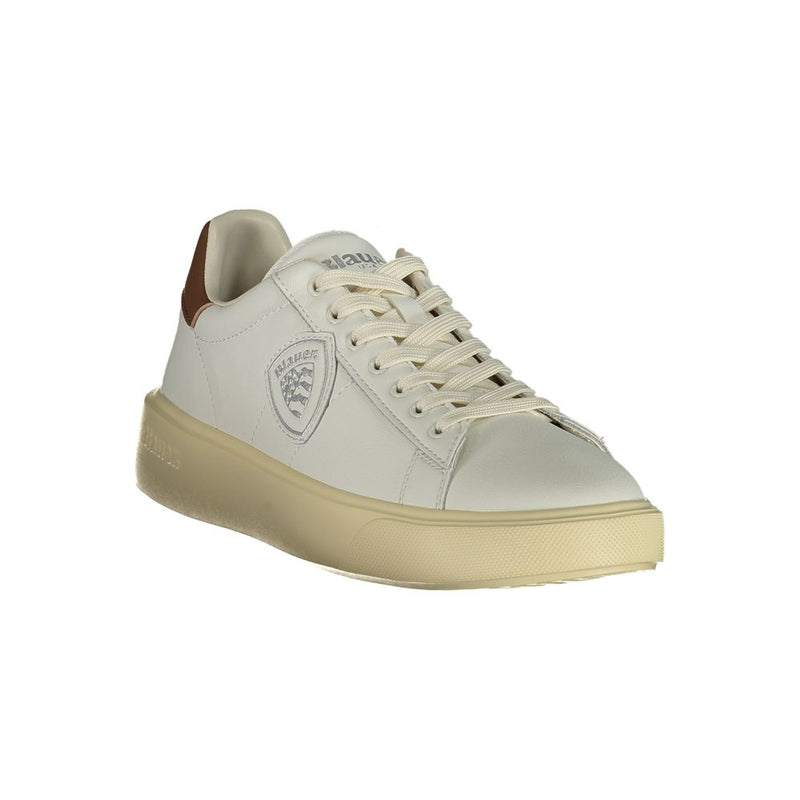 Blauer White Leather Men Sneaker - Style & Comfort Combined