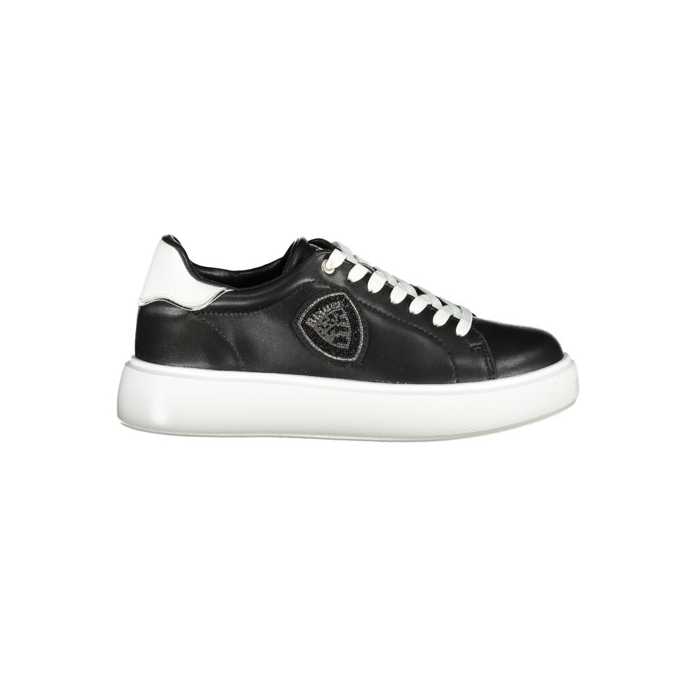 Blauer Black Leather Women Sneaker - Élégance et Confort