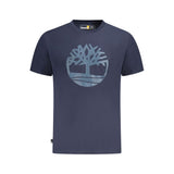 T-shirt en coton bleu Timberland