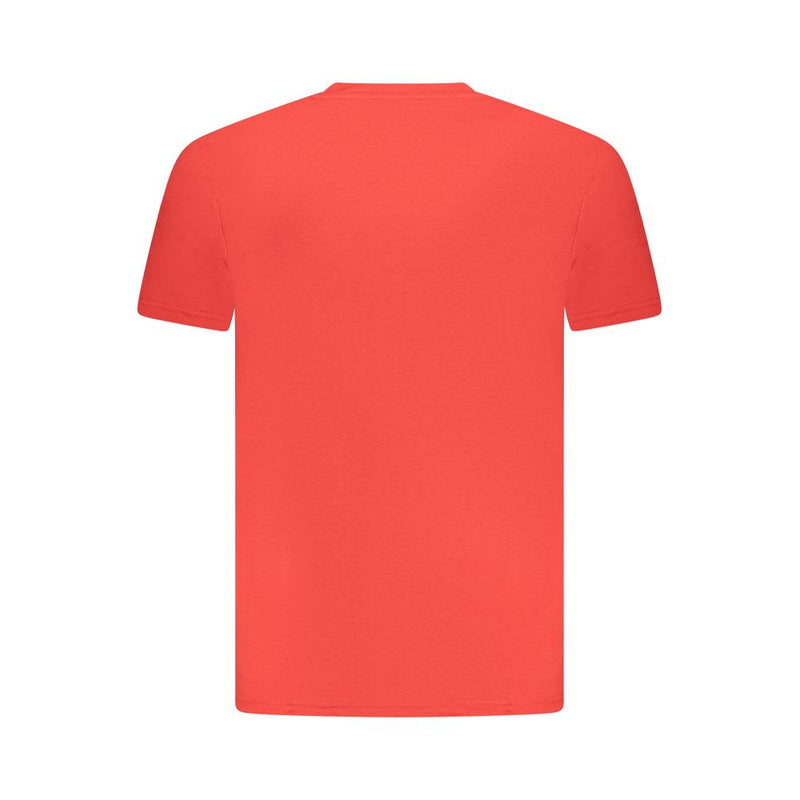 T-shirt homme en coton rouge Cavalli Class