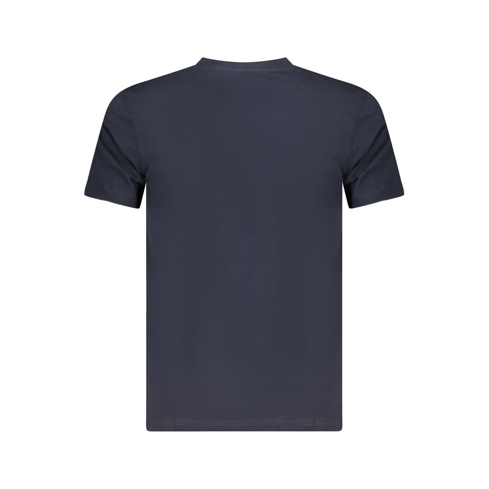 T-shirt homme en coton bleu Cavalli Class