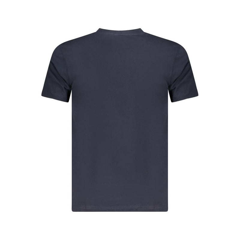 T-shirt homme en coton bleu Cavalli Class