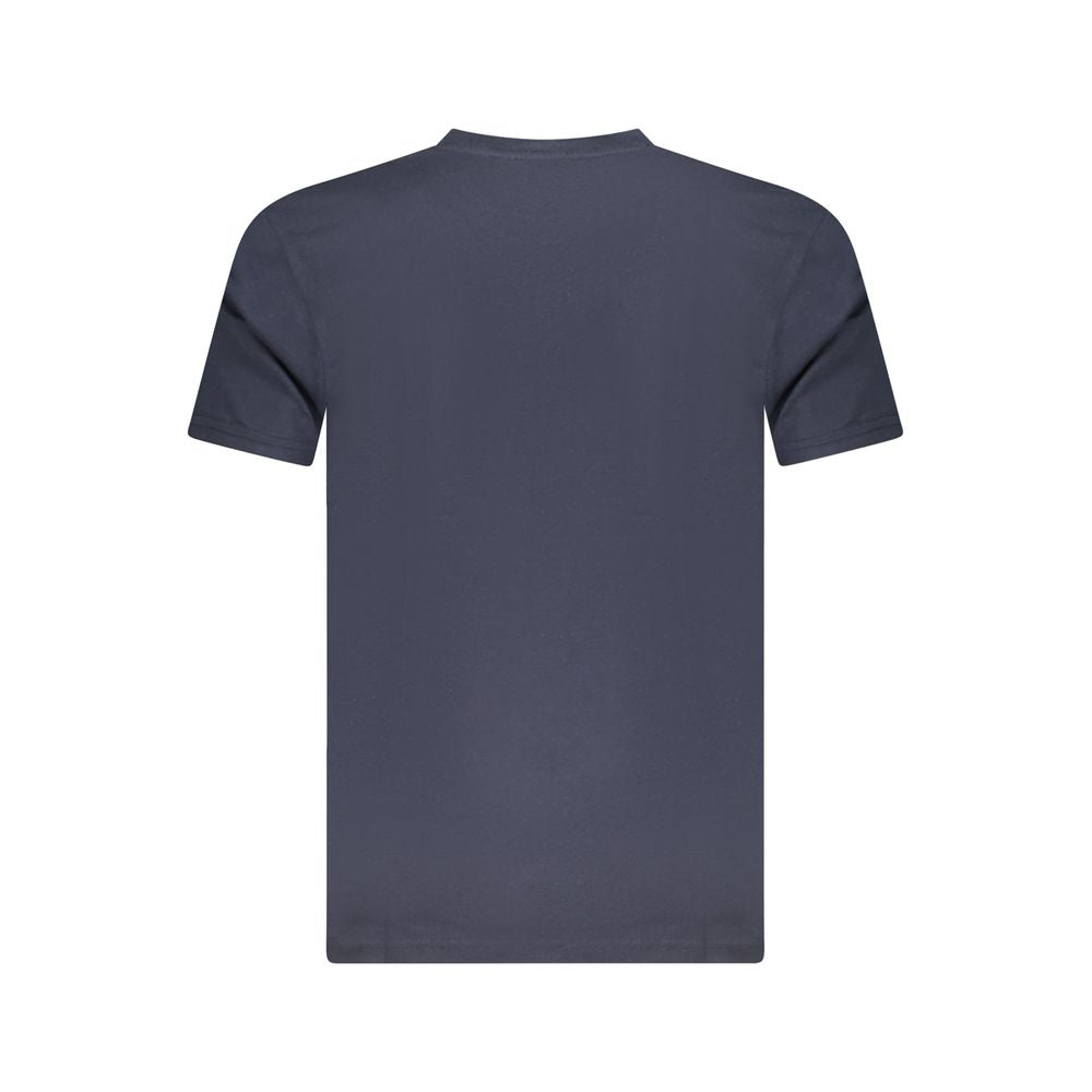 T-shirt homme en coton bleu Cavalli Class