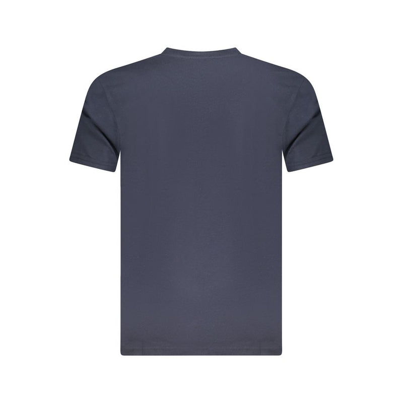 T-shirt homme en coton bleu Cavalli Class