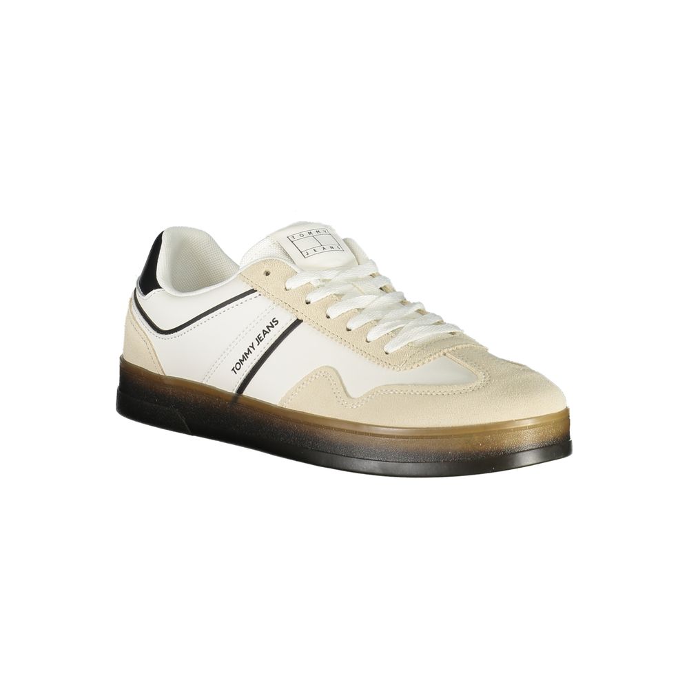 Baskets en cuir blanc Tommy Hilfiger pour homme
