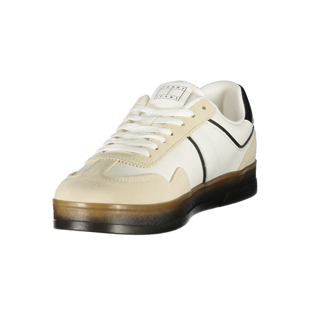 Baskets en cuir blanc Tommy Hilfiger pour homme