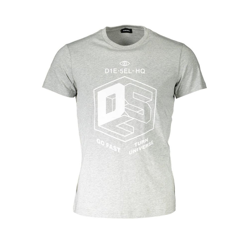 T-shirt Diesel en coton brun pour homme