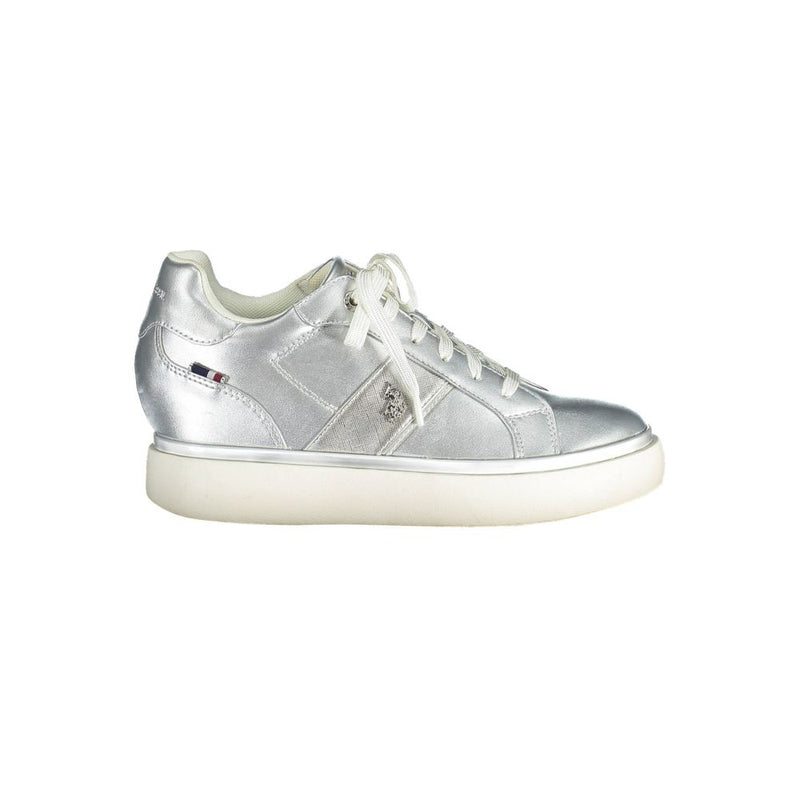 U.S. POLO ASSN. Gray Polyester Women Sneaker - Stylish Comfort