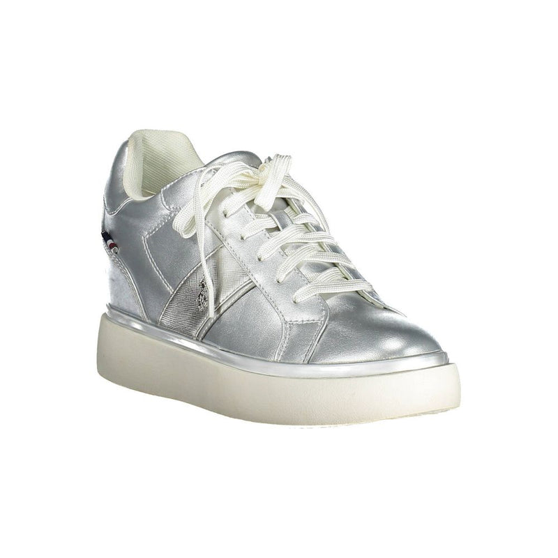 U.S. POLO ASSN. Gray Polyester Women Sneaker - Stylish Comfort
