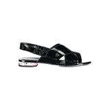 Calvin Klein Sandales en Cuir Noir pour Femme - Élégantes et Confortables