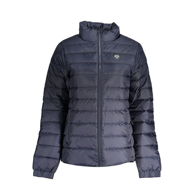 North Sails Blue Polyester Women Jacket - Sustainable Outerwear