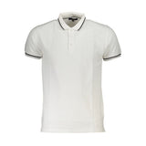 Polo homme en coton blanc Cavalli Class