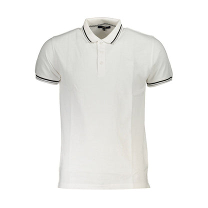Polo homme en coton blanc Cavalli Class