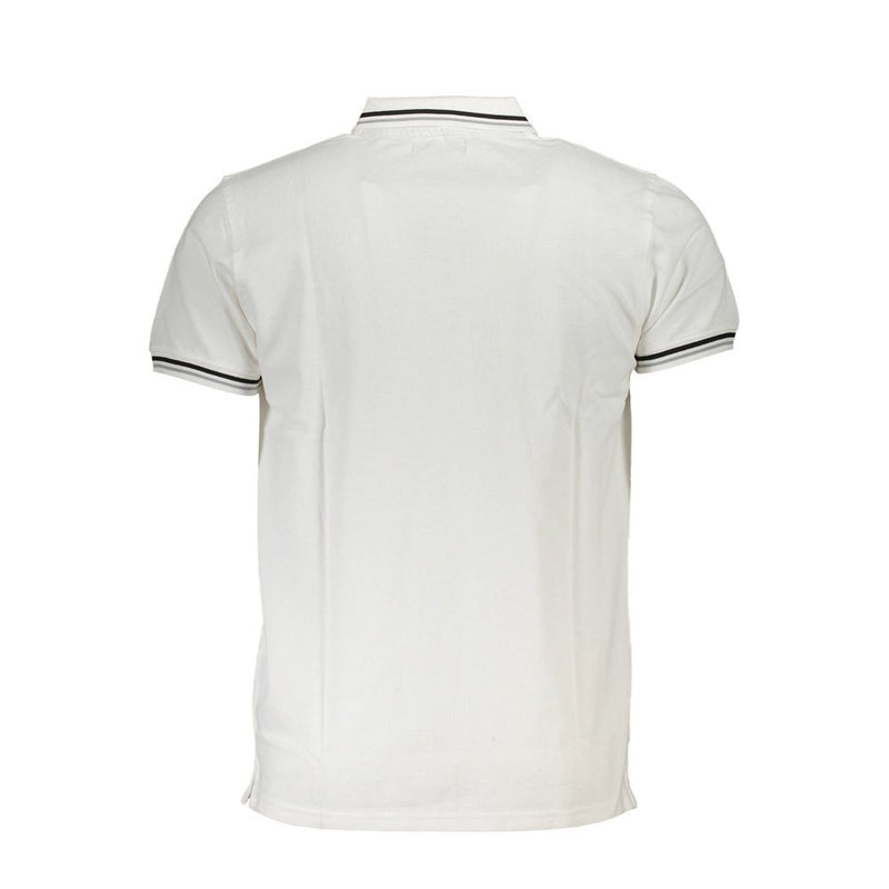 Polo homme en coton blanc Cavalli Class