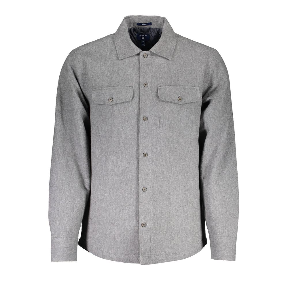 Chemise homme en coton marron Gant