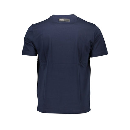 T-shirt homme en coton bleu Plein Sport