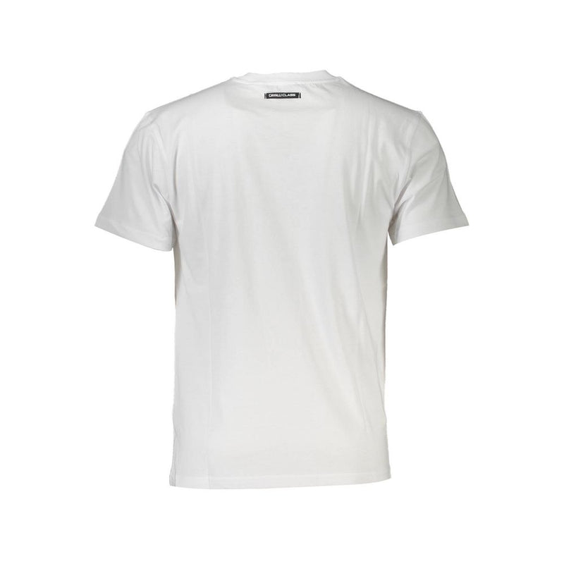 Cavalli Class wit katoenen heren T-shirt