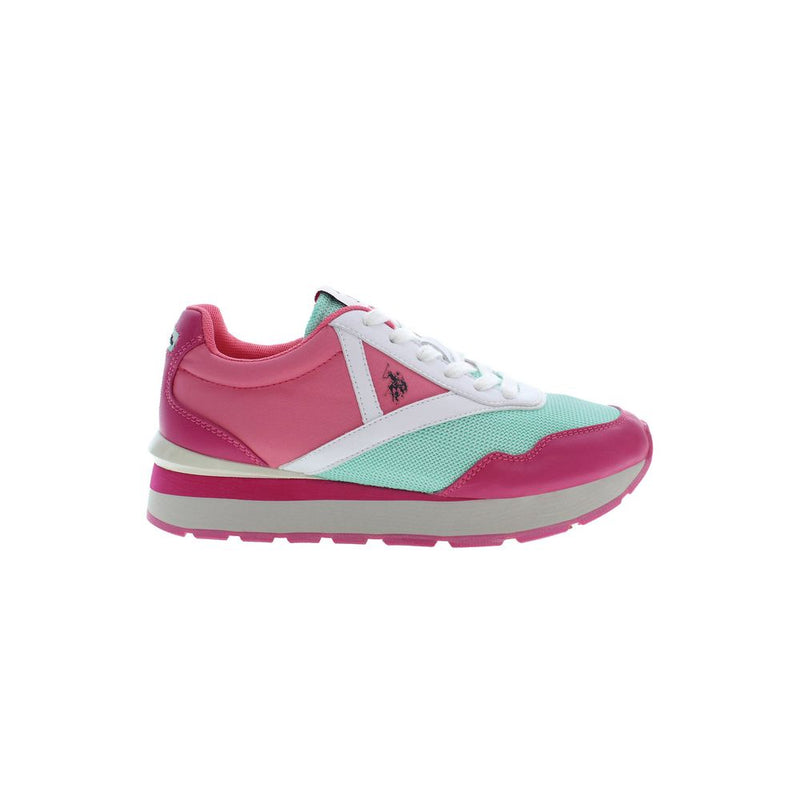 U.S. POLO ASSN. Pink Polyester Women Sneaker - Stylish Comfort