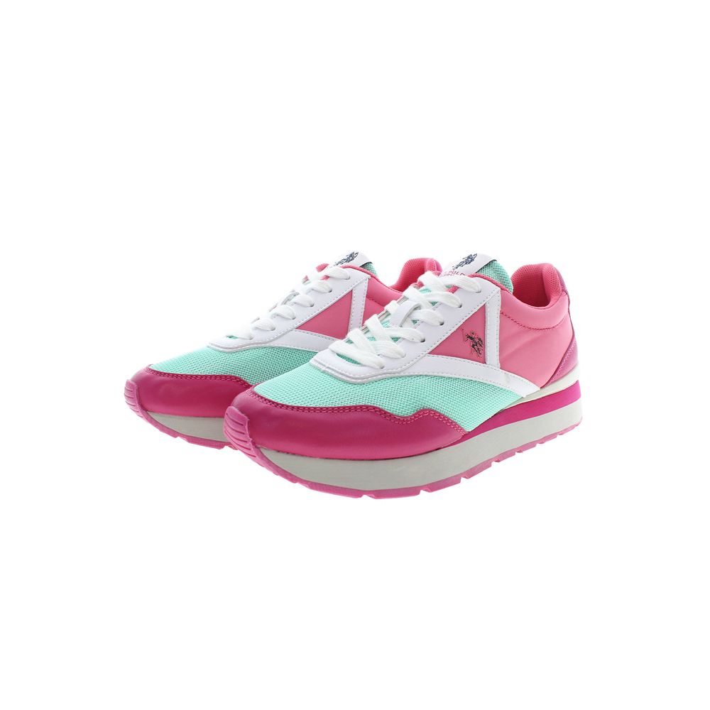 U.S. POLO ASSN. Pink Polyester Women Sneaker - Stylish Comfort