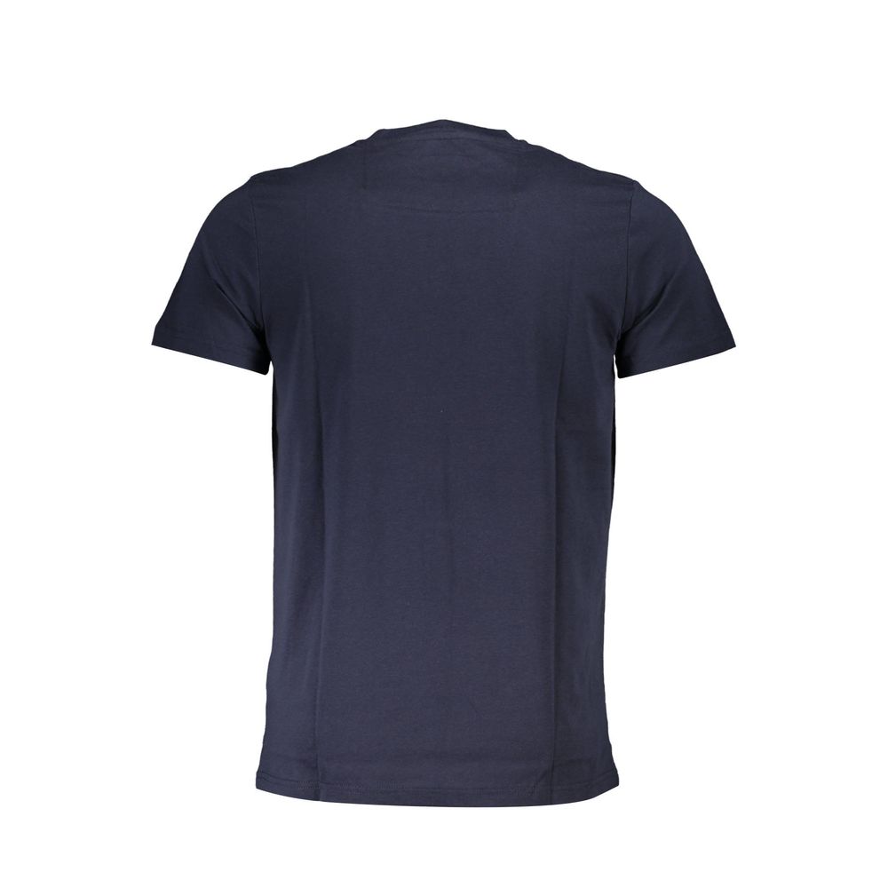 T-shirt homme en coton bleu Cavalli Class