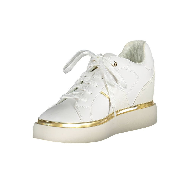 U.S. POLO ASSN. White Polyester Women Sneaker - Sporty Elegance