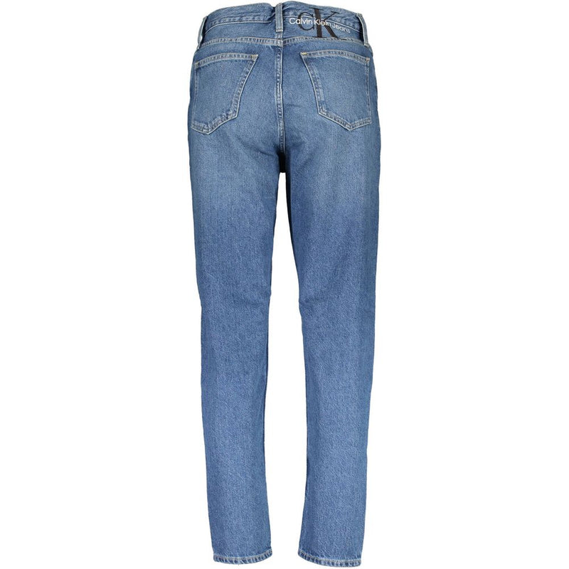 Calvin Klein Blue High-Waist Jeans for Women - Sustainable Style