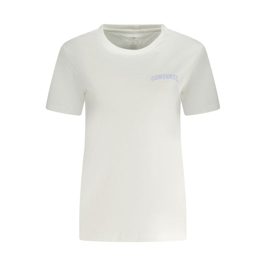 T-shirt blanc en coton pour femme Converse