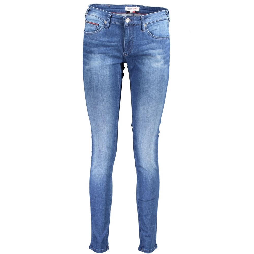 Jean Skinny Femme Tommy Hilfiger Sophie en Coton Bleu
