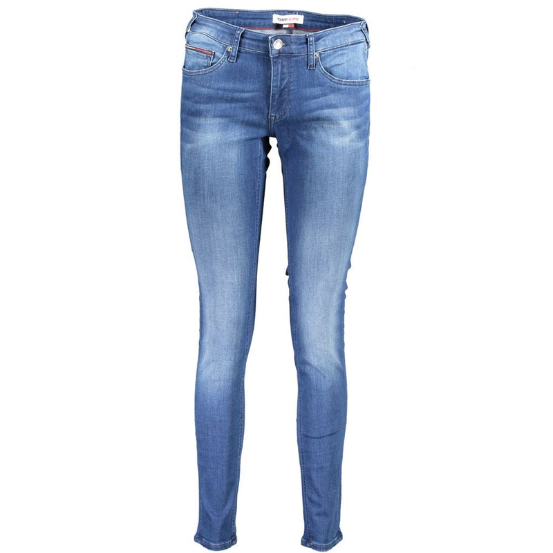 Jean Skinny Femme Tommy Hilfiger Sophie en Coton Bleu