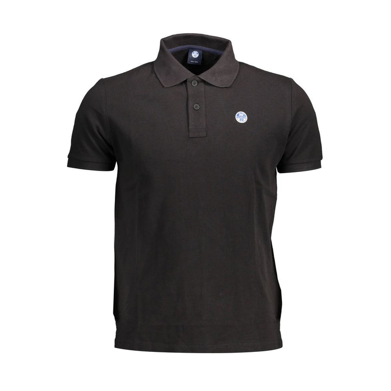 North Sails Polo Shirt voor Heren in Zwart Katoen