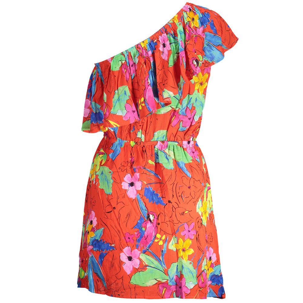 Robe Rouge à Épaule Dénudée Desigual pour Femmes