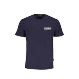 T-shirt en coton bleu Napapijri