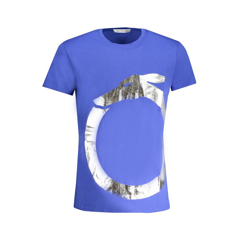 T-shirt en coton bleu de Trussardi