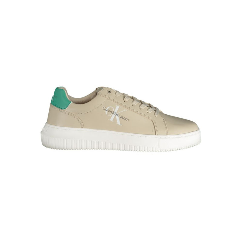 Calvin Klein Beige Polyester Sneaker - Écologique et Élégant