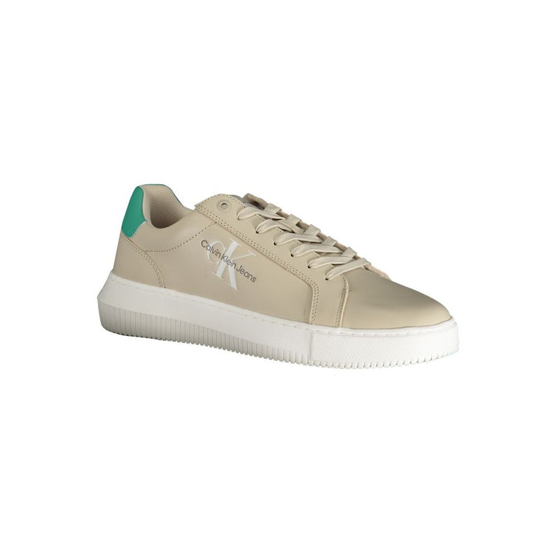 Calvin Klein Beige Polyester Sneaker - Écologique et Élégant