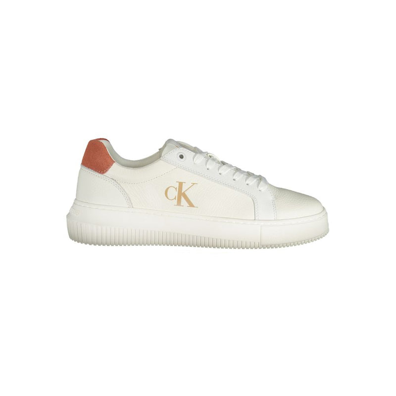 Calvin Klein White Polyethylene Women Sneaker - Stylish Comfort