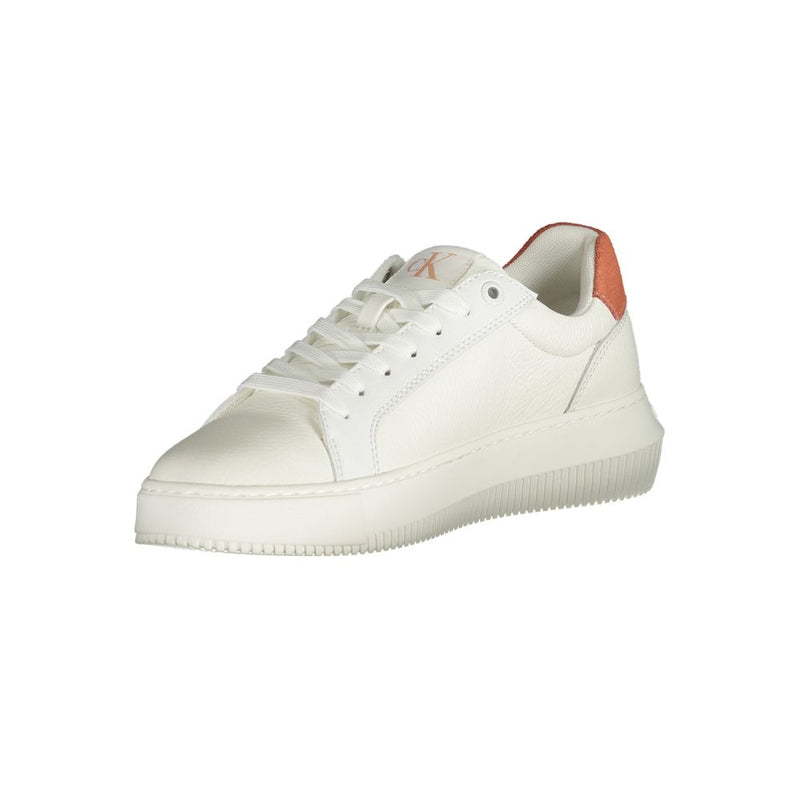 Calvin Klein White Polyethylene Women Sneaker - Stylish Comfort