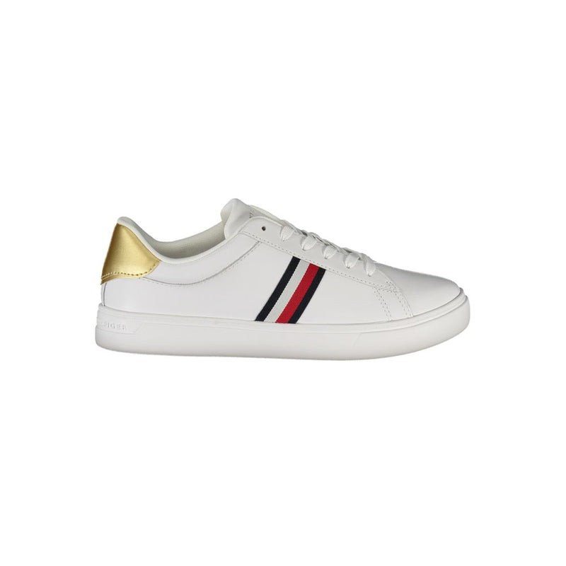 Tommy Hilfiger White Leather Women Sneaker - Élégance et Confort